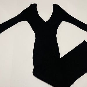 Black sweater dress